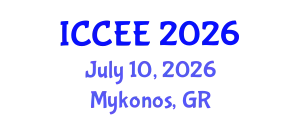 International Conference on Civil and Environmental Engineering (ICCEE) July 10, 2026 - Mykonos, Greece