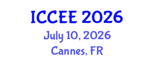 International Conference on Civil and Environmental Engineering (ICCEE) July 10, 2026 - Cannes, France