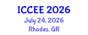 International Conference on Civil and Environmental Engineering (ICCEE) July 24, 2026 - Rhodes, Greece