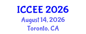 International Conference on Civil and Environmental Engineering (ICCEE) August 14, 2026 - Toronto, Canada