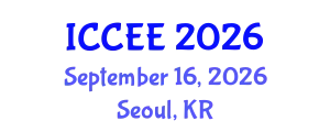International Conference on Civil and Environmental Engineering (ICCEE) September 16, 2026 - Seoul, Republic of Korea