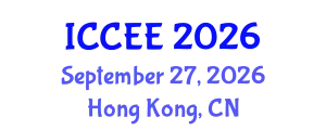 International Conference on Civil and Environmental Engineering (ICCEE) September 27, 2026 - Hong Kong, China