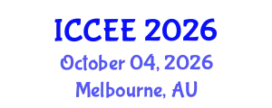 International Conference on Civil and Environmental Engineering (ICCEE) October 04, 2026 - Melbourne, Australia