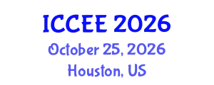 International Conference on Civil and Environmental Engineering (ICCEE) October 25, 2026 - Houston, United States