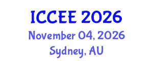 International Conference on Civil and Environmental Engineering (ICCEE) November 04, 2026 - Sydney, Australia