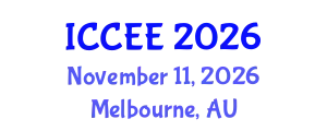 International Conference on Civil and Environmental Engineering (ICCEE) November 11, 2026 - Melbourne, Australia