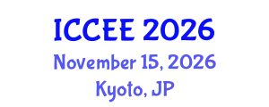 International Conference on Civil and Environmental Engineering (ICCEE) November 15, 2026 - Kyoto, Japan