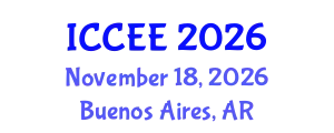 International Conference on Civil and Environmental Engineering (ICCEE) November 18, 2026 - Buenos Aires, Argentina