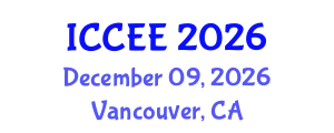International Conference on Civil and Environmental Engineering (ICCEE) December 09, 2026 - Vancouver, Canada