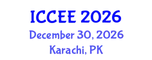 International Conference on Civil and Environmental Engineering (ICCEE) December 30, 2026 - Karachi, Pakistan