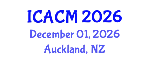 International Conference on Arts and Cultural Management (ICACM) December 01, 2026 - Auckland, New Zealand