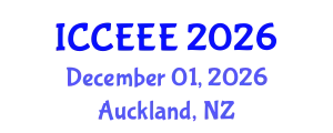 International Conference on Computer, Electrical and Electronics Engineering (ICCEEE) December 01, 2026 - Auckland, New Zealand