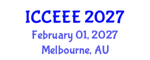 International Conference on Computer, Electrical and Electronics Engineering (ICCEEE) February 01, 2027 - Melbourne, Australia