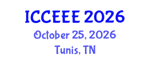 International Conference on Computer, Electrical and Electronics Engineering (ICCEEE) October 25, 2026 - Tunis, Tunisia