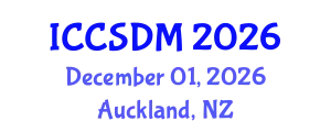International Conference on Computer Science and Data Mining (ICCSDM) December 01, 2026 - Auckland, New Zealand