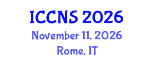 International Conference on Cryptography and Network Security (ICCNS) November 11, 2026 - Rome, Italy