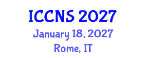 International Conference on Cryptography and Network Security (ICCNS) January 18, 2027 - Rome, Italy