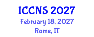 International Conference on Cryptography and Network Security (ICCNS) February 18, 2027 - Rome, Italy