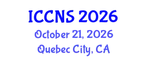 International Conference on Cryptography and Network Security (ICCNS) October 21, 2026 - Quebec City, Canada