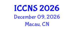 International Conference on Cryptography and Network Security (ICCNS) December 09, 2026 - Macau, China