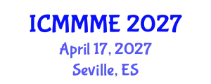 International Conference on Mechanical, Mechatronics and Materials Engineering (ICMMME) April 17, 2027 - Seville, Spain