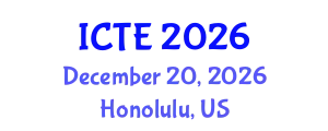 International Conference on Textile Engineering (ICTE) December 20, 2026 - Honolulu, United States
