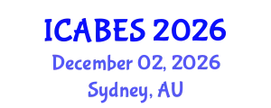 International Conference on Agricultural, Biological and Ecosystems Sciences (ICABES) December 02, 2026 - Sydney, Australia