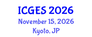 International Conference on Geology and Earth Systems (ICGES) November 15, 2026 - Kyoto, Japan