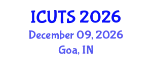 International Conference on Urban Transportation Systems (ICUTS) December 09, 2026 - Goa, India