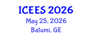 International Conference on Environmental and Earth Sciences (ICEES) May 25, 2026 - Batumi, Georgia