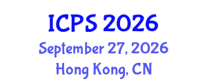 International Conference on Physical Sciences (ICPS) September 27, 2026 - Hong Kong, China