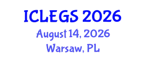 International Conference on e-Learning, e-education and e-Government Systems (ICLEGS) August 14, 2026 - Warsaw, Poland