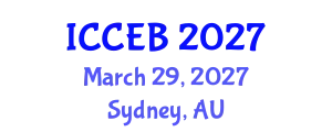 International Conference on Climate, Environment and Biosciences (ICCEB) March 29, 2027 - Sydney, Australia