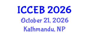International Conference on Climate, Environment and Biosciences (ICCEB) October 21, 2026 - Kathmandu, Nepal