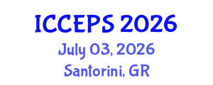 International Conference on Chemical Engineering and Physical Sciences (ICCEPS) July 03, 2026 - Santorini, Greece
