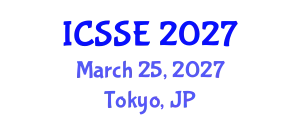 International Conference on Systems and Software Engineering (ICSSE) March 25, 2027 - Tokyo, Japan