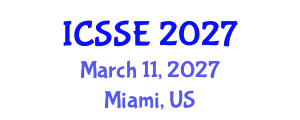 International Conference on Systems and Software Engineering (ICSSE) March 11, 2027 - Miami, United States