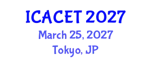 International Conference on Advances in Computer Engineering and Technology (ICACET) March 25, 2027 - Tokyo, Japan