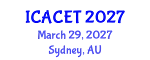 International Conference on Advances in Computer Engineering and Technology (ICACET) March 29, 2027 - Sydney, Australia