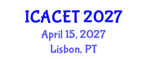 International Conference on Advances in Computer Engineering and Technology (ICACET) April 15, 2027 - Lisbon, Portugal