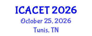 International Conference on Advances in Computer Engineering and Technology (ICACET) October 25, 2026 - Tunis, Tunisia