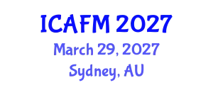 International Conference on Advances in Fluid Mechanics (ICAFM) March 29, 2027 - Sydney, Australia