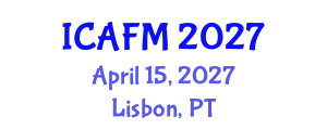 International Conference on Advances in Fluid Mechanics (ICAFM) April 15, 2027 - Lisbon, Portugal