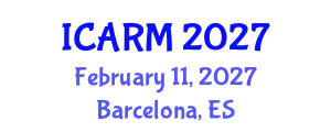 International Conference on Automation, Robotics and Mechatronics (ICARM) February 11, 2027 - Barcelona, Spain