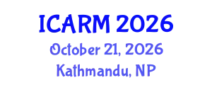 International Conference on Automation, Robotics and Mechatronics (ICARM) October 21, 2026 - Kathmandu, Nepal