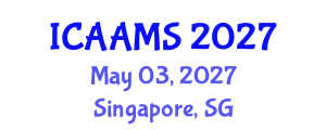 International Conference on Autonomous Agents and Multiagent Systems (ICAAMS) May 03, 2027 - Singapore, Singapore