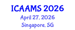 International Conference on Autonomous Agents and Multiagent Systems (ICAAMS) April 27, 2026 - Singapore, Singapore
