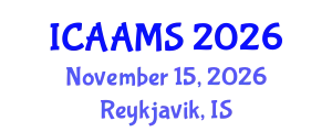 International Conference on Autonomous Agents and Multiagent Systems (ICAAMS) November 15, 2026 - Reykjavik, Iceland
