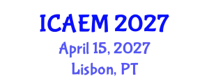 International Conference on Applied and Engineering Mathematics (ICAEM) April 15, 2027 - Lisbon, Portugal