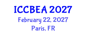 International Conference on Chemical, Biomolecular Engineering and Applications (ICCBEA) February 22, 2027 - Paris, France